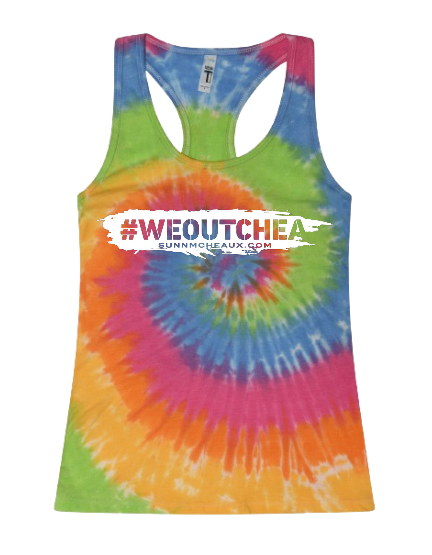 Women's "#WeOutChea" Racerback Tank Top