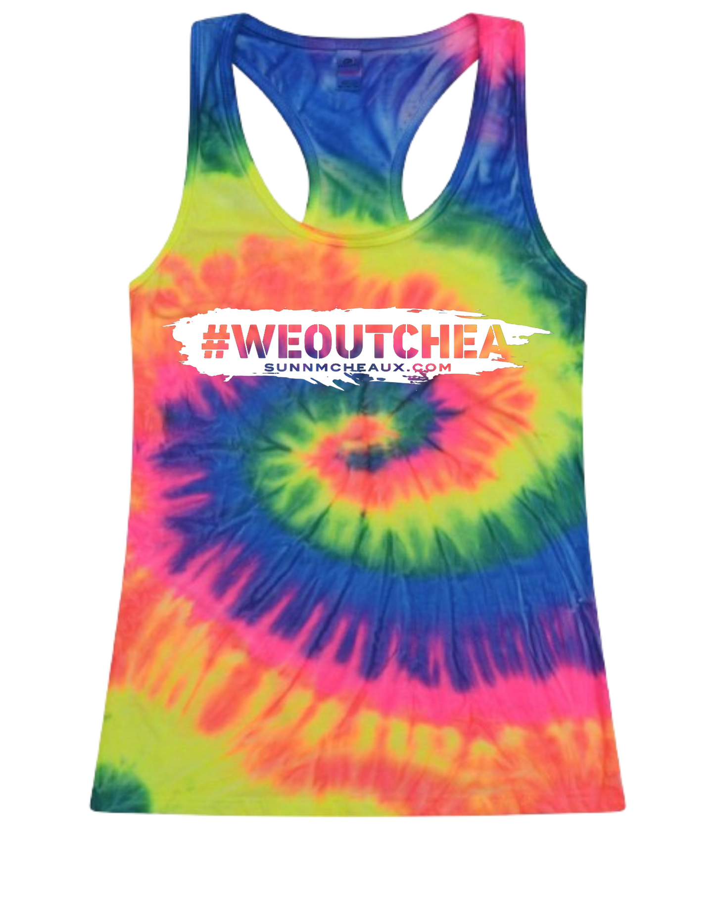 Women's "#WeOutChea" Racerback Tank Top