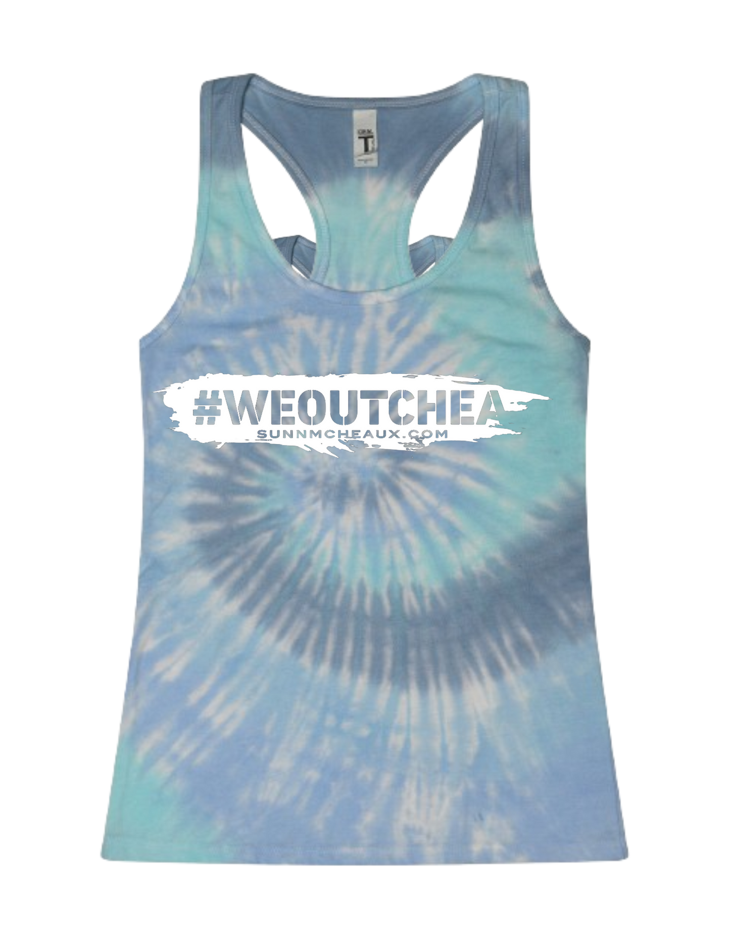 Women's "#WeOutChea" Racerback Tank Top
