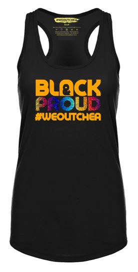 Women's Black Racerback Tank Top (Various Styles)
