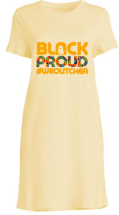 Women's Short Sleeve Cream T-Shirt Dress (Various Styles)