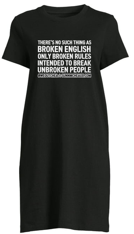 Women's Short Sleeve Black T-Shirt Dress (Various Styles)