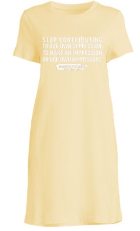 Women's Short Sleeve Cream T-Shirt Dress (Various Styles)