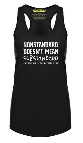 Women's Black Racerback Tank Top (Various Styles)