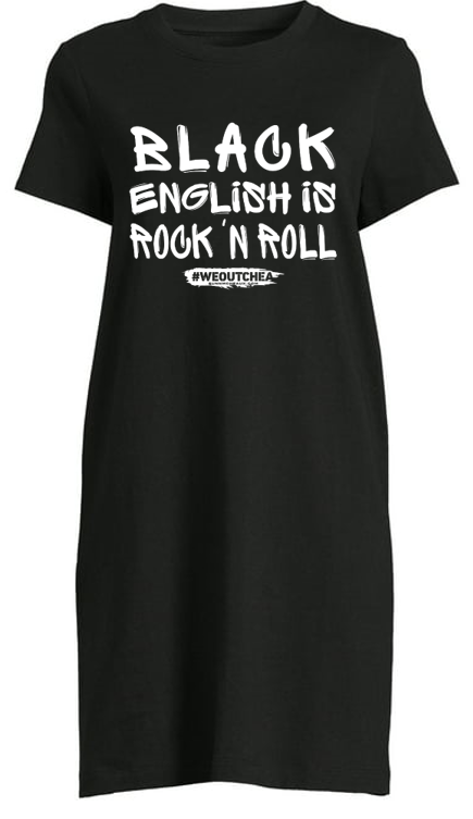 Women's Short Sleeve Black T-Shirt Dress (Various Styles)