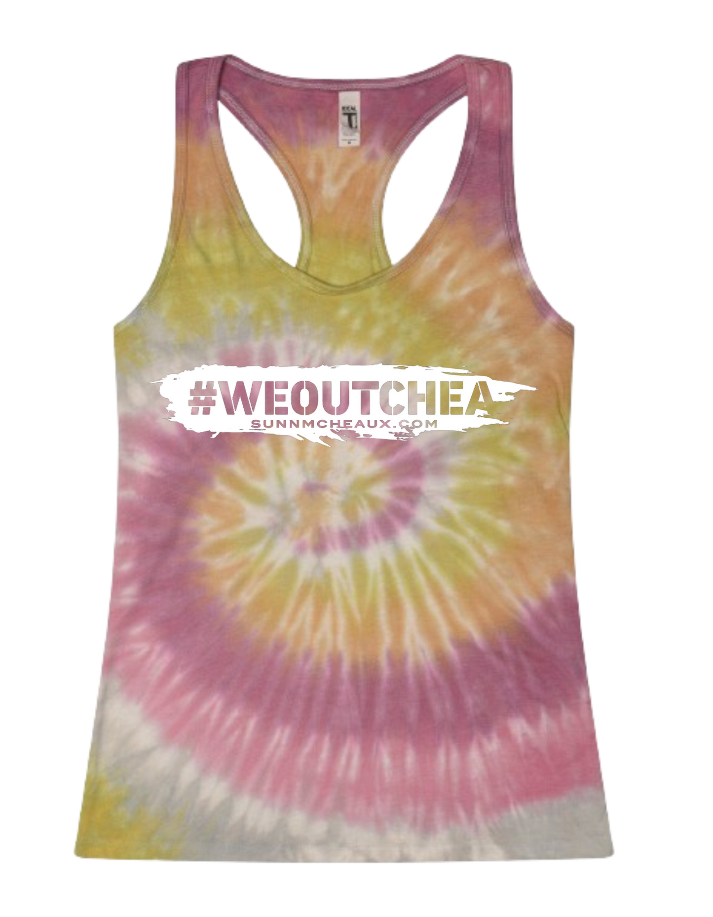 Women's "#WeOutChea" Racerback Tank Top