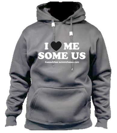 I Love Me Some Us Long Sleeve Fleece Hoodie