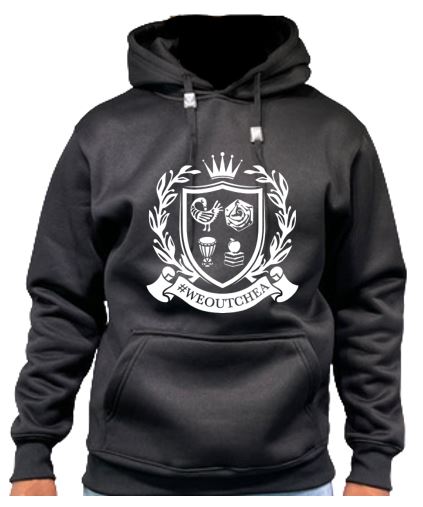 "#WEOUTCHEA" Crest 1 Long Sleeve Fleece Hoodie