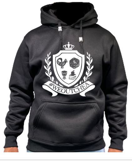 "#WEOUTCHEA" Crest 2 Long Sleeve Fleece Hoodie