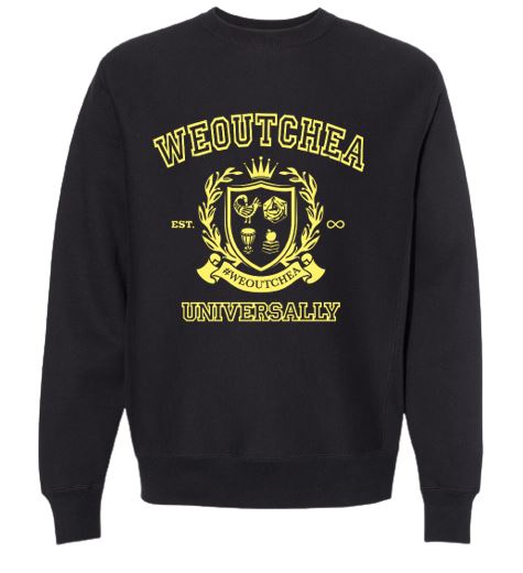 #WEOUTCHEA Universally Crest Long Sleeve Sweatshirt