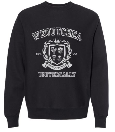 #WEOUTCHEA Universally Crest Long Sleeve Sweatshirt