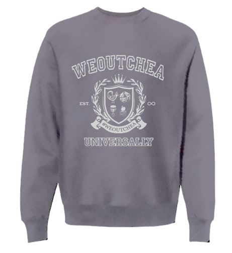 #WEOUTCHEA Universally Crest Long Sleeve Sweatshirt