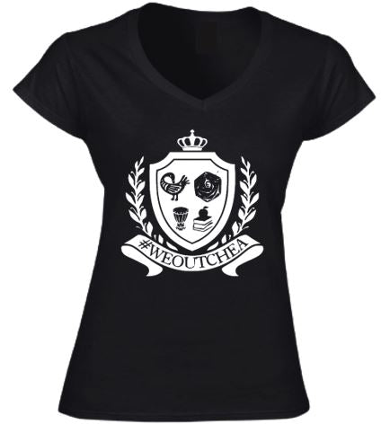 Women's V-Neck Short Sleeve Tees (Various Styles)