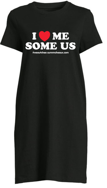 Women's Short Sleeve Black T-Shirt Dress (Various Styles)