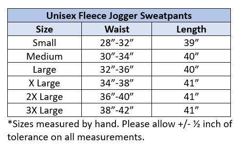 "Universally" Fleece Jogger Sweatpants