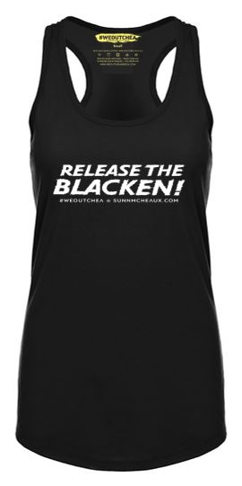 Women's Black Racerback Tank Top (Various Styles)