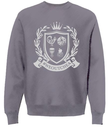 "#WEOUTCHEA" Crest 1 Long Sleeve Sweatshirt