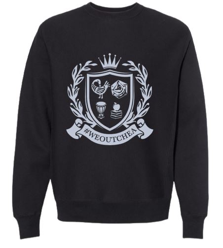 "#WEOUTCHEA" Crest 1 Long Sleeve Sweatshirt